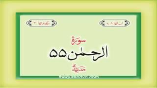 55. Surah Ar Rahman with audio Urdu Hindi translation Qari Syed Sadaqat Ali