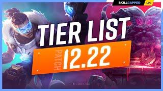 NEW TIER LIST for PRESEASON 2023 - HUGE ITEM CHANGES! - PATCH 12.22 - League of Legends