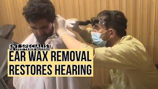 Ear Wax Removal Restores Hearing: Patient Relieved After Successful Ear Cleaning
