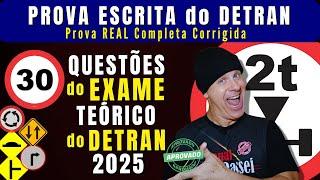 DETRAN 2025 TEST QUESTIONS. DETRAN 2025 EXAM. DETRAN 2025 SIMULATED TRAFFIC LEGISLATION