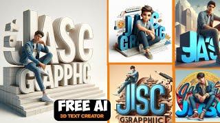 How to create 3D AI Text Effect Images | Viral photo editing | bing image creator tutorial | bingai