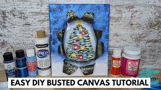 How to Make DIY Busted Canvas Art: Easy Tutorial for Stunning Wall Decor