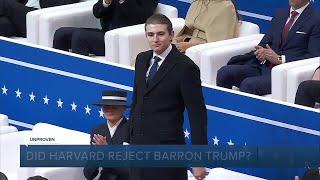 FACT OR FICTION: Did Harvard reject Barron Trump?