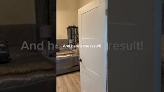 Transform your boring old doors with this DIY #DIY #homediy #doortransformation #homeimprovement