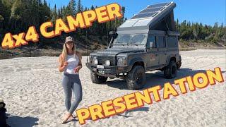 Walkaround tour of our Land Rover Defender camper (living full time on the road in this 4x4)