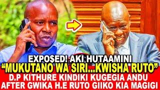 MUKUTANO WA SIRI...KWISHA RUTO!DP KITHURE KINDIKI KUGEGIA ANDU AFTER GWIKA H.E RUTO GIIKO KIA MAGIGI