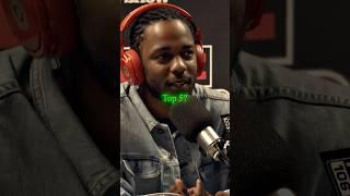 Kendrick Lamar's TOP 5 Rappers 