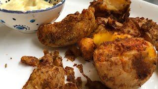 Potatoes wedges baked, crispy potatoes recipe with crunchy skin, fused with herbs and spices