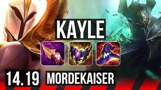 KAYLE vs MORDEKAISER (TOP) | 8k comeback | EUW Master | 14.19