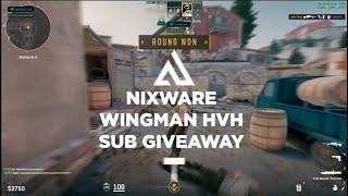 #CS2 || NIXWARE WINGMAN HVH №2 (SUB GIVEAWAY + FREE CFG) 