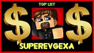 How much does SuperEvgexa make on YouTube 2016