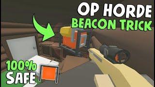 From HORDE BEACON TRICK to LIVE RAID! | Unturned