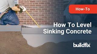 How To Level Sinking Concrete | Buildfix