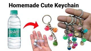 How to make Keychain at home/Homemade bottle Keychain/DIY Gift Keychain/bts Keychain/Cute Keychain