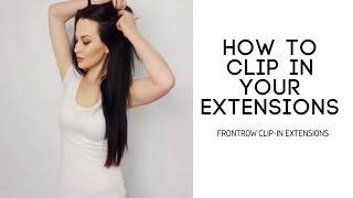 How to clip in FrontRow extensions