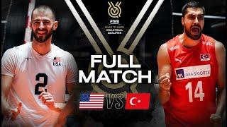  USA vs  TUR - Paris 2024 Olympic Qualification Tournament | Full Match - Volleyball