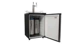 Stainless Steel Full Size Dual Tap Kegerator with Digital Display- KC3000SSTWIN