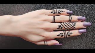 Simple fingers mehndi design | Mehandi | #arabicmehndi #fingers #shorts