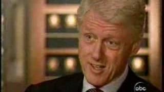 President Clinton to Peter Jennings "Don't go there Peter!"