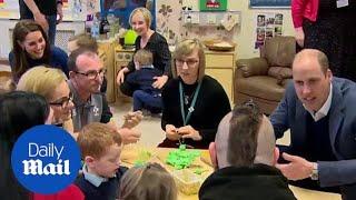 Prince William and Kate visit Sure Start in Ballymena, County Antrim