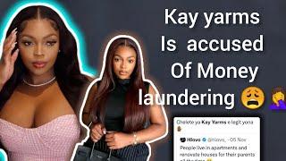 People now questioning Kay yarms big bag hore is it money laundering.?