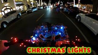 Bike tour 5th Ave Naples at Christmas
