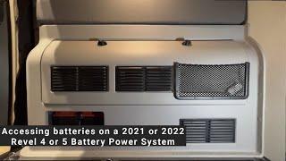 Accessing batteries on a 2nd Gen RoamRig Revel Power System
