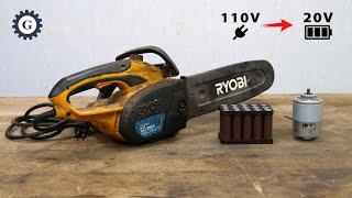 Cord to Cordless Chainsaw Conversion | RYOBI CS-2501