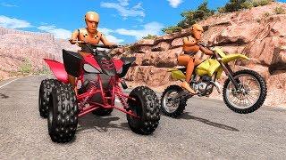 Motorbike Crashes #5 - BeamNG DRIVE | SmashChan