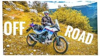 HONDA XL750 TRANSALP - Climbing between COWS and ROCKS - FIRST OFF ROAD (GRAVEL)   EPISODE TWO