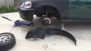 1999 Honda Civic Installing fender splash shield