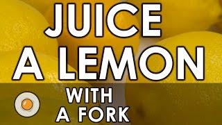 How to Juice a Lemon with a Fork | Secrets of Cooking