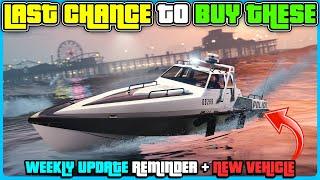 GTA 5 Online Weekly Update Reminder! LAST CHANCE To Get All These Items + New Vehicle Coming Soon!