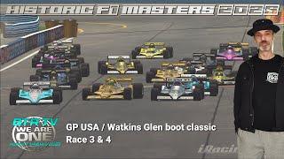 Historic F1 Masters 1/2025 GP USA/Watkins Glen Race 3 & 4