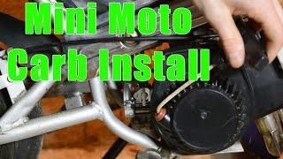 Mini Moto Carburetor Install