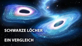 Alle Arten von Schwarzen Löchern: von den kleinsten zu den größten