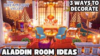 3 ALADDIN & JASMINE INSPIRED INTERIORS/SPEED BUILD/STORAGE ROOM THEME IDEAS/DISNEY DREAMLIGHT VALLEY