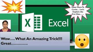 Amazing trick  # MS Excel  # For Beginners # basics# trending# Excel tricks #viralvideo