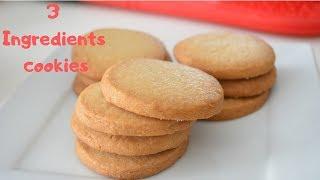 3 Ingredients Shortbread Cookies