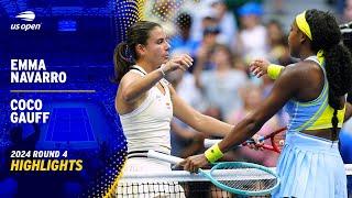 Emma Navarro vs. Coco Gauff Highlights | 2024 US Open Round 4