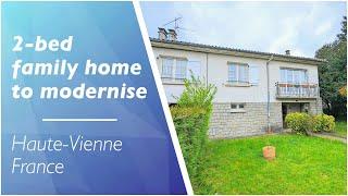 A 2 bedroom family home to modernise with nice garden in a quiet estate in Chalus - A19928AMC87