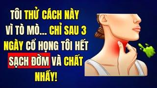 Làm Theo Cách Này Chỉ 3 Ngày Là CỔ HẾT SẠCH ĐỜM Và CHẤT NHẦY