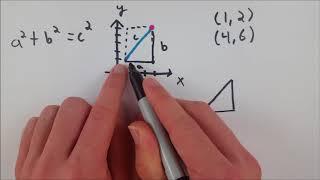 How to Find Distance Between Two Points Using Pythagorean Theorem