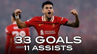 Luis Diaz: Unstoppable Goals And Assists For Liverpool | 2024-25 updated |