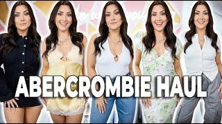 HUGE ABERCROMBIE HAUL 🩷 denim, dresses, casual style & more  #abercrombie