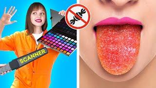 COOL WAYS TO SNEAK CANDIES INTO CLASS || Awesome Food Hacks And Tricks by 123 Go! Live