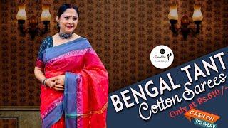 Bengal Tant Pure Cotton Sarees | Only at Rs.610/- | COD Available | Sanchita