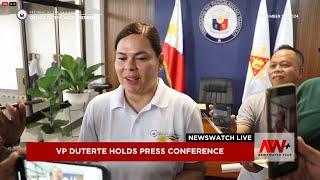 VP Sara Duterte holds press conference | NewsWatch Live