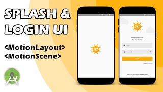 Animated Splash & Login UI using Motion Layout (With Source code)
