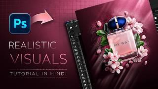 Realistic Commercial Ad Design in Photoshop | Tutorial in Hindi